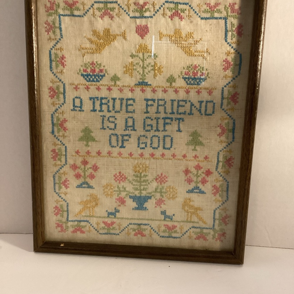 Vintage Linen Cross-stitching